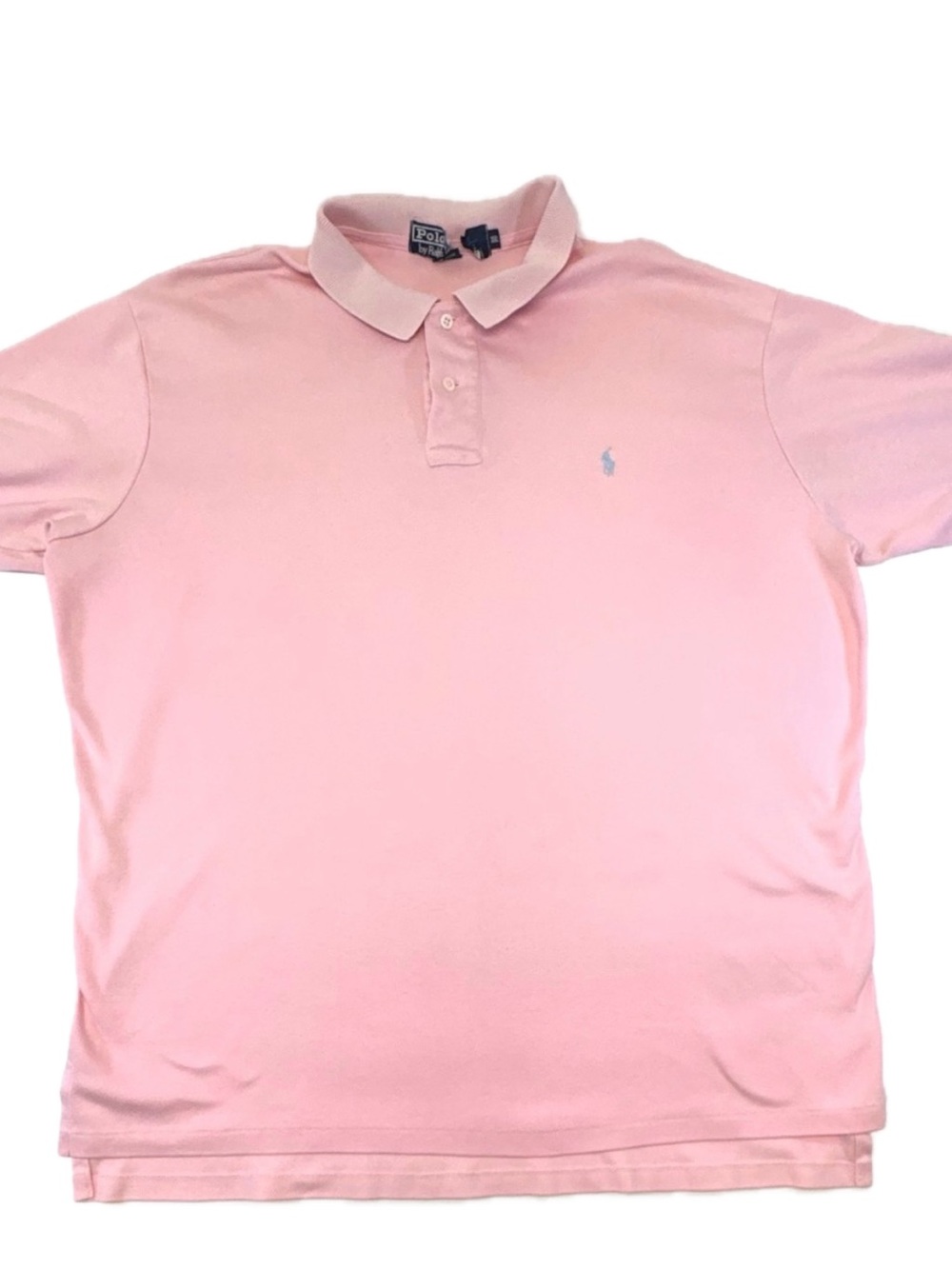 Vintage 90s Polo Ralph Lauren Pink Polo Shirt XXL Made
